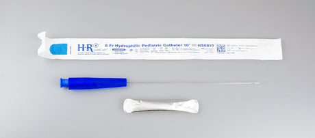 Image of TruCath Hydrophilic Catheter with water bag and touch free sleeve, 8FR, 10"