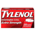 Image of Tylenol Extra Strength, 500 mg Acetaminophen caplet, 100 count