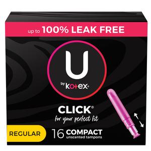 Image of U by Kotex® Click® Compact Tampons