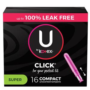 Image of U by Kotex® Click® Compact Tampons