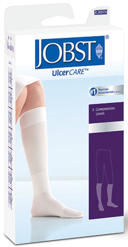 Image of Ulcercare Compression Liners, Medium, White