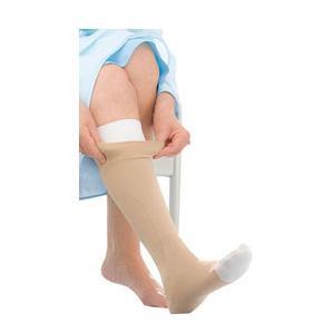 Image of UlcerCare Knee-High Compression Stockings with Liner, 3X-Large, Beige
