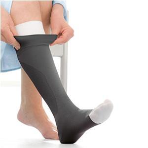 Image of UlcerCare Knee-High Stockings with Liner 2X-Large, Black