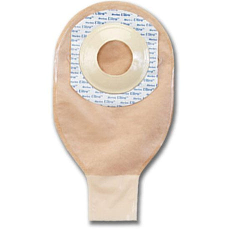 Image of Ultra Extra 2" (50mm) Opening Drain Pouch With Skin Shield Shallow Convexity, Transparent