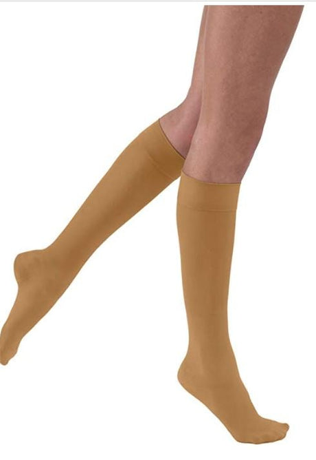Image of UltraSheer Knee-High Extra-Firm Compression Stockings X-Large, Suntan