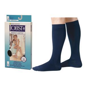 Image of UltraSheer Knee-High Firm Compression Stockings X-Large, Navy