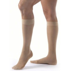 Image of Ultrasheer Knee-High Moderate Compression Stockings Small, Suntan