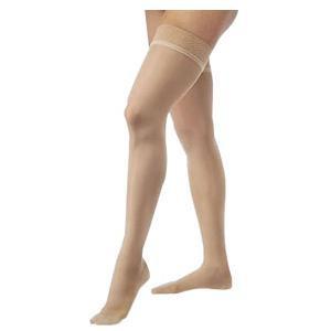Image of Ultrasheer Thigh-High with Silicone Band, 15-20, Closed, Petite, Large, Natural