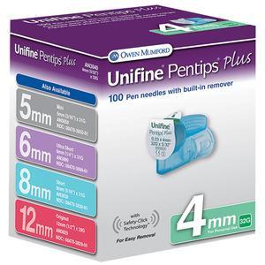 Image of Unifine Pentips Plus Short Pen Needle 31G x 8 mm (100 count)