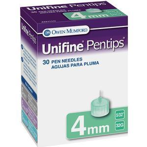 Image of Unifine Pentips Short Pen Needle 31G x 8 mm (30 count)