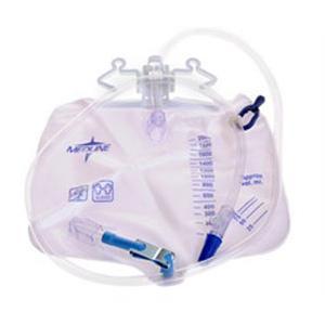 Image of Urinary Drainage Bag with Anti-Reflux Tower and Metal Clamp 2,000 mL