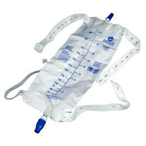 Image of Urinary Leg Bag with Twist-Turn Valve and Straps, Large 900 mL