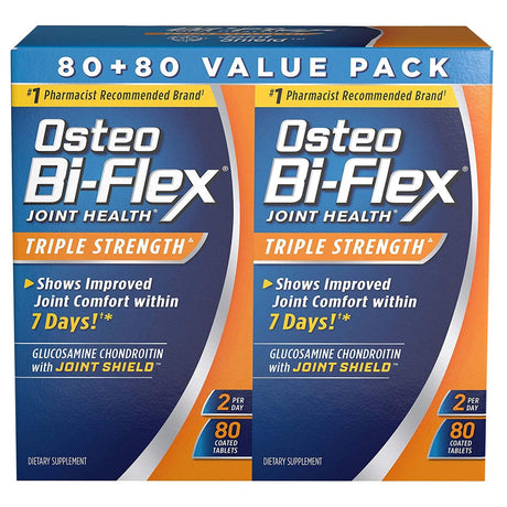 Image of US Nutrition Osteo Bi-Flex® Triple Strength Dietary Supplement, Coated Tablet, Twinpack, 160 Count