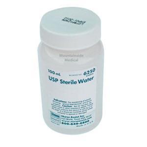 Image of USP Sterile Water Screw Top Container 100mL For Wound Care Use