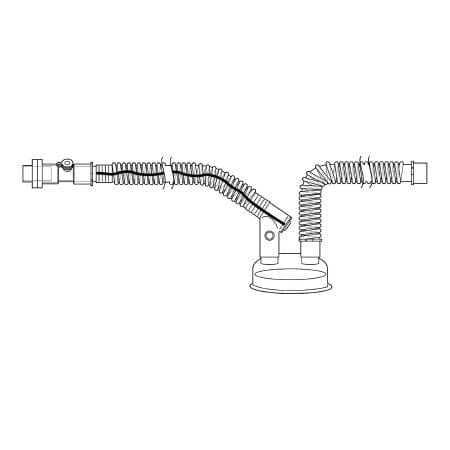 Image of Ventilator Circuit Corrugated Tube Adult Without Breathing Bag Single Patient Use Passive Circuit