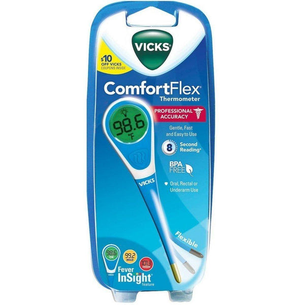 Vicks® ComfortFlex® Digital Thermometer, with Fever InSight® Feature – Save  Rite Medical