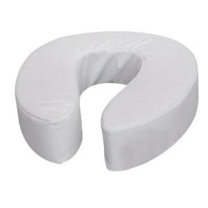 Image of Vinyl Cushion Toilet Seat Riser 4", White