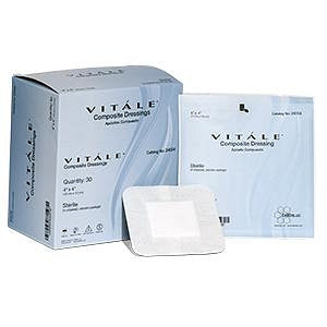 CellEra Vitale Silicone Composite Dressings 6x7 inch Box of 30