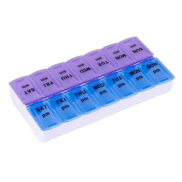 Image of Weekly Twice-A-Day Pill Organizer, 7-Day Capacity
