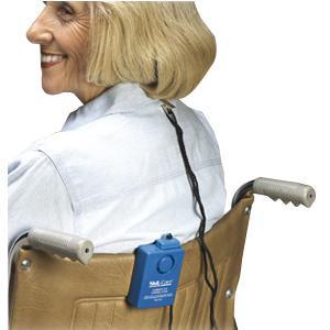 Image of Wheel Chair Economy Alarm with Spring-Loaded Clip, Blue