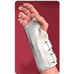 Image of White, Rght, Md (3"-3 1/2") Cock-Up Splint
