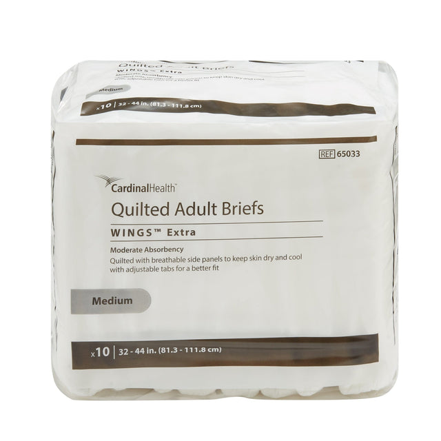 Image of WINGS Extra Quilted Adult Brief — Moderate Absorbency