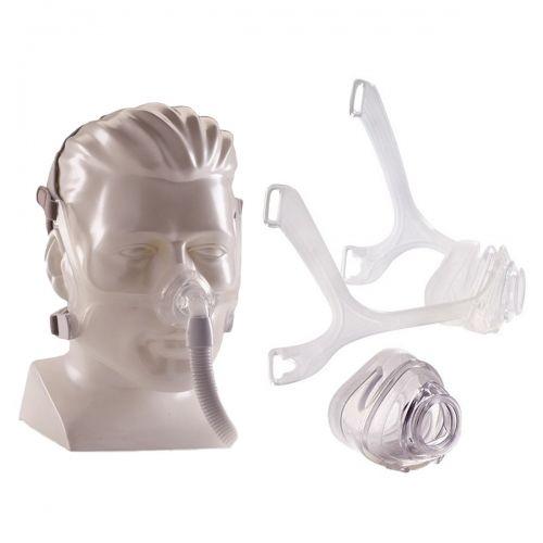 Image of Wisp Nasal Mask with Clear Frame and Headgear, Small/Medium